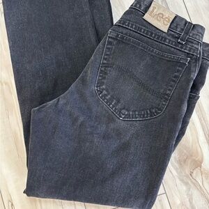 Vintage Lee Black Relaxed Jeans Classic Style